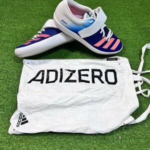 Adidas Shot Out Shoes Women 9.5  Jumpstar Adizero‎ White Track Field Worn Once